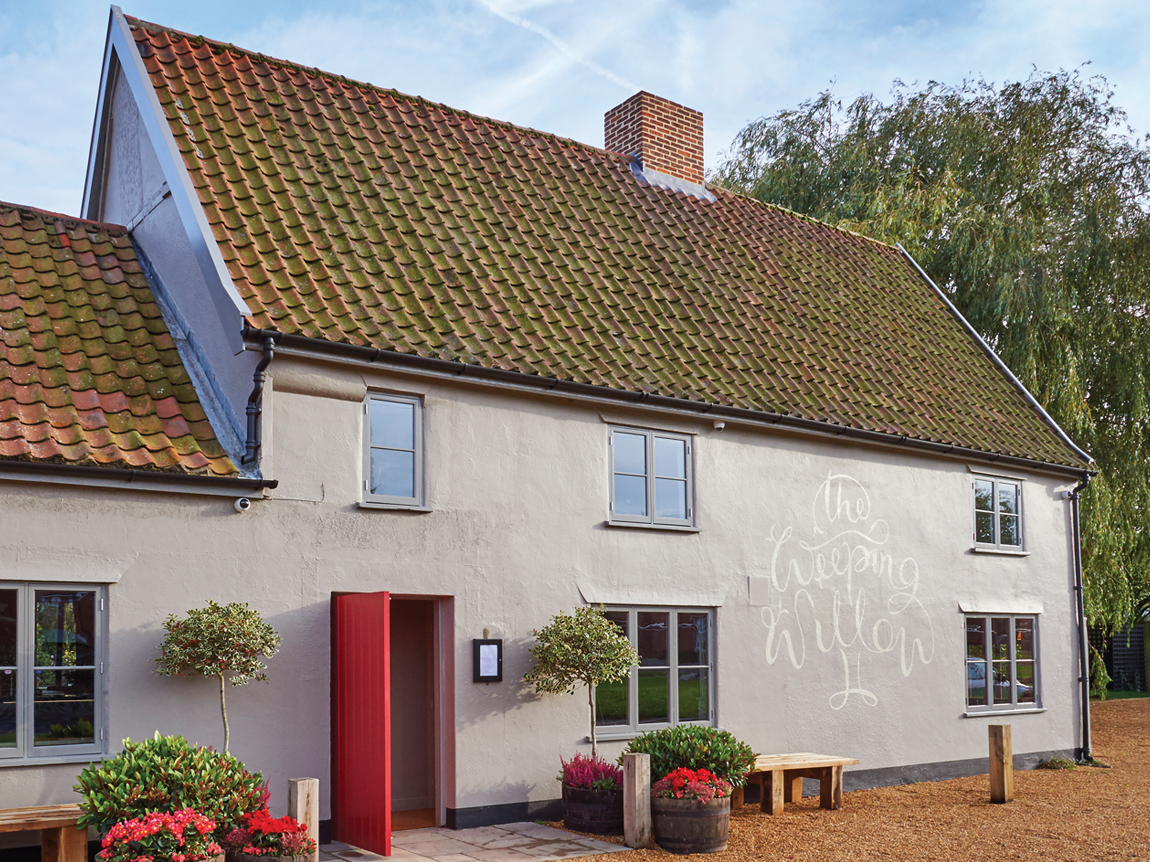 The Weeping Willow exterior branding